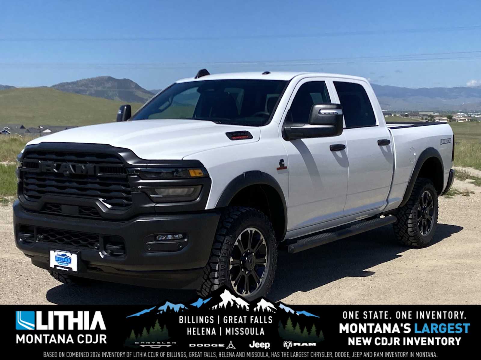 Bright White Clearcoat 2026 RAM 2500 Pickup Truck Four-Wheel Drive 8-Speed Automatic