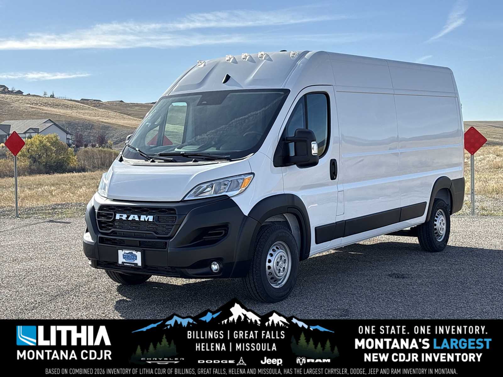 Bright White Clearcoat 2026 RAM ProMaster Van Front-Wheel Drive 9-Speed Automatic