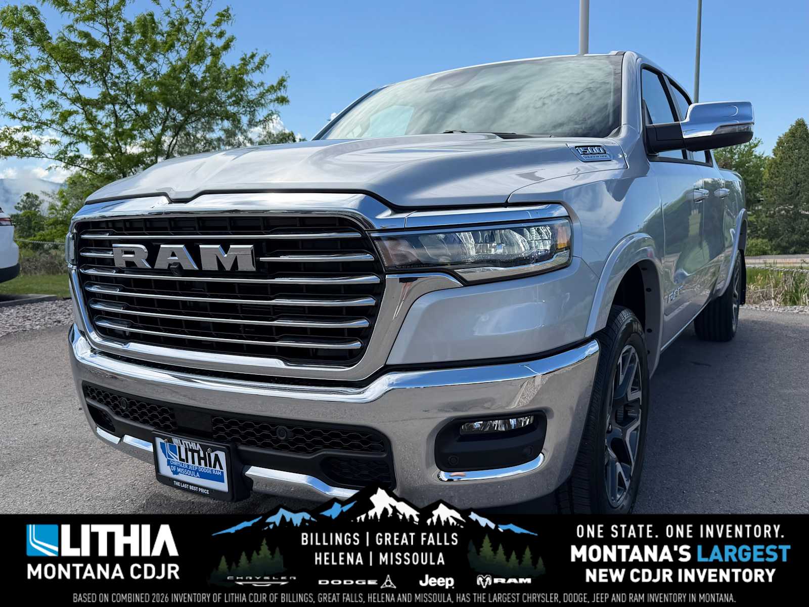 Silver Zynith 2026 RAM 1500 Pickup Truck Four-Wheel Drive 8-Speed Automatic
