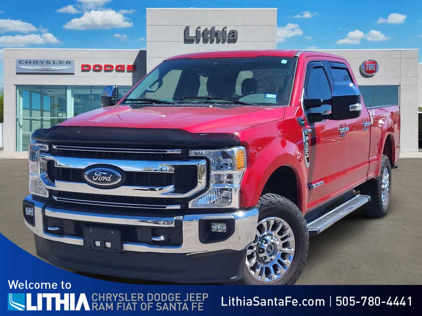 Rapid Red Metallic Tinted Clearcoat 2021 Ford F-250 Super Duty XLT Crew Cab 4WD Pickup Truck Four-Wheel Drive Automatic