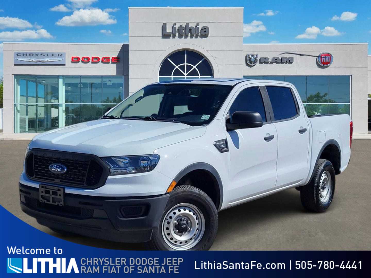 Oxford White 2023 Ford Ranger XL SuperCrew RWD Pickup Truck 4X2 Automatic