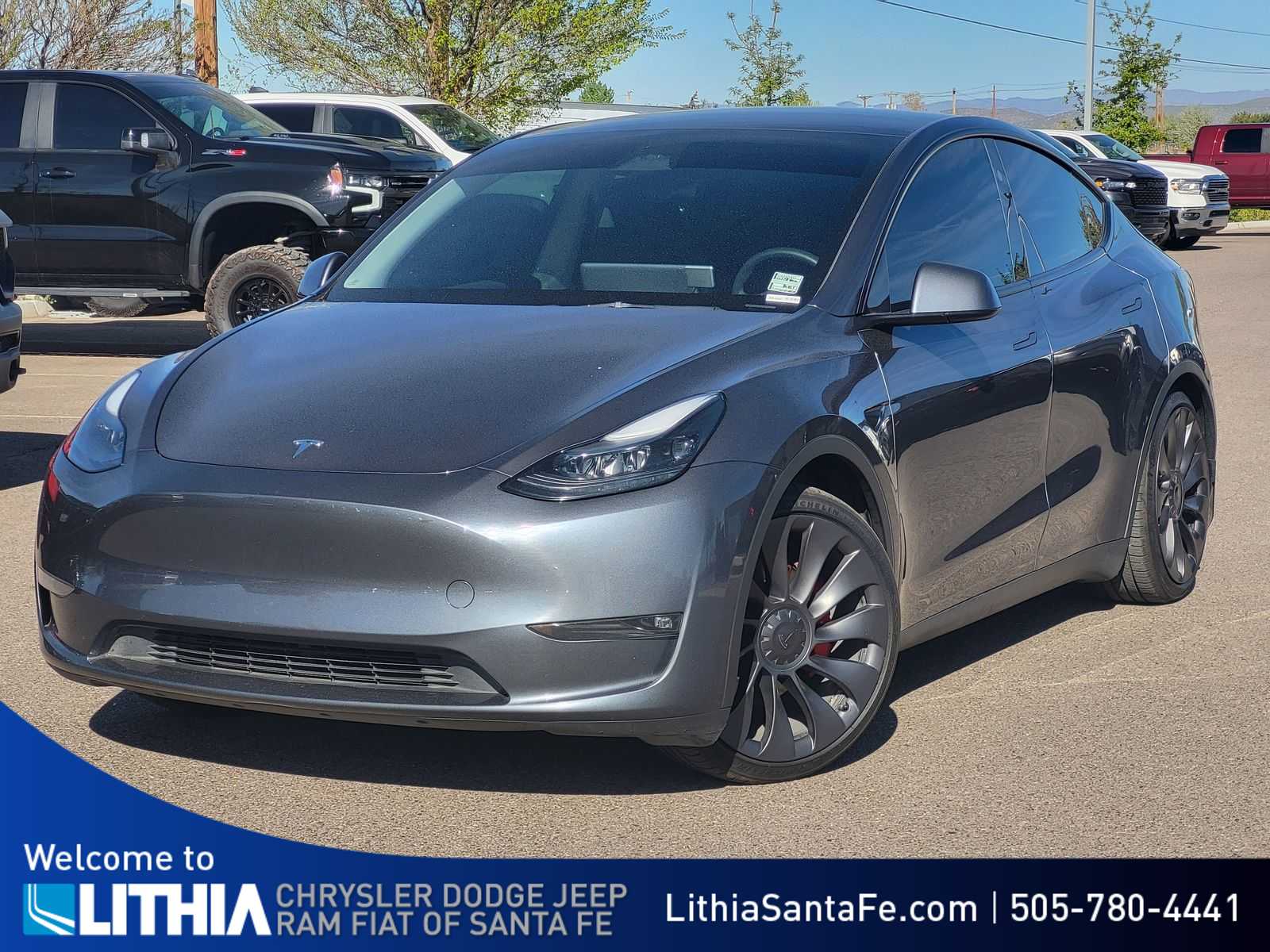Gray 2023 Tesla Model Y Performance AWD SUV / Crossover All-Wheel Drive 1-Speed Automatic