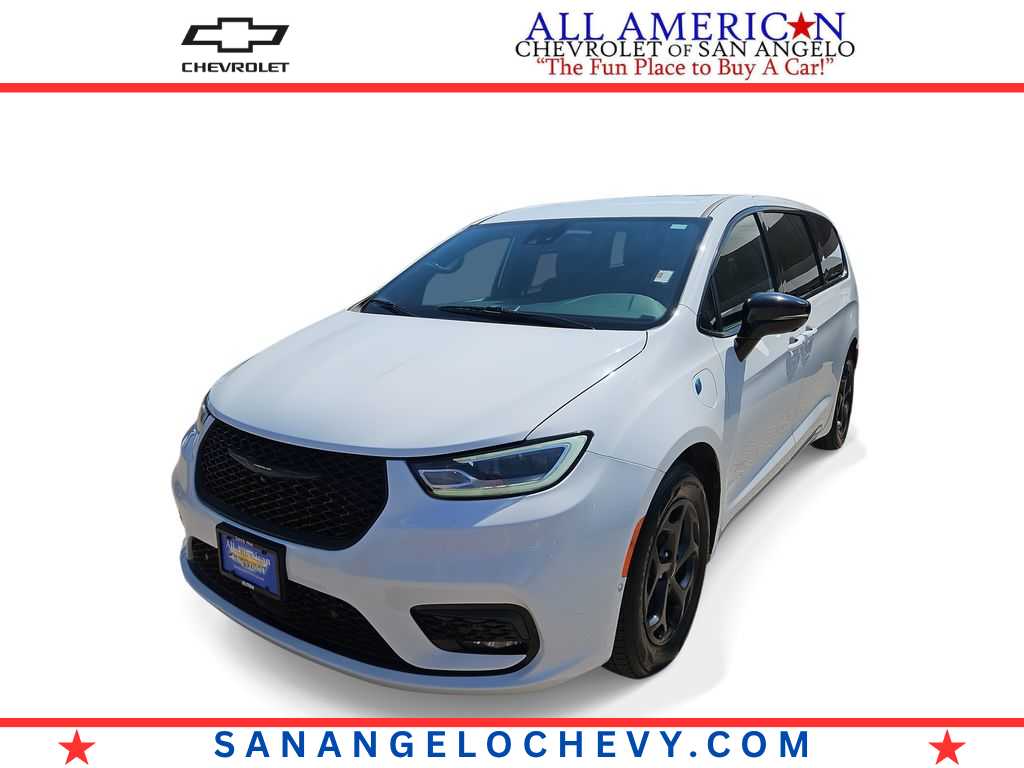Bright White Clearcoat 2024 Chrysler Pacifica Hybrid Minivan Front-Wheel Drive Continuously Variable Transmission