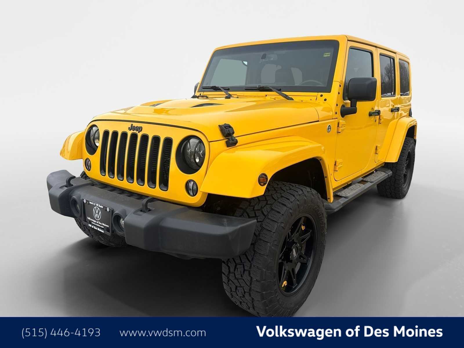 Baja Yellow Clearcoat 2015 Jeep Wrangler Unlimited X 4WD SUV / Crossover Four-Wheel Drive 5-Speed Automatic