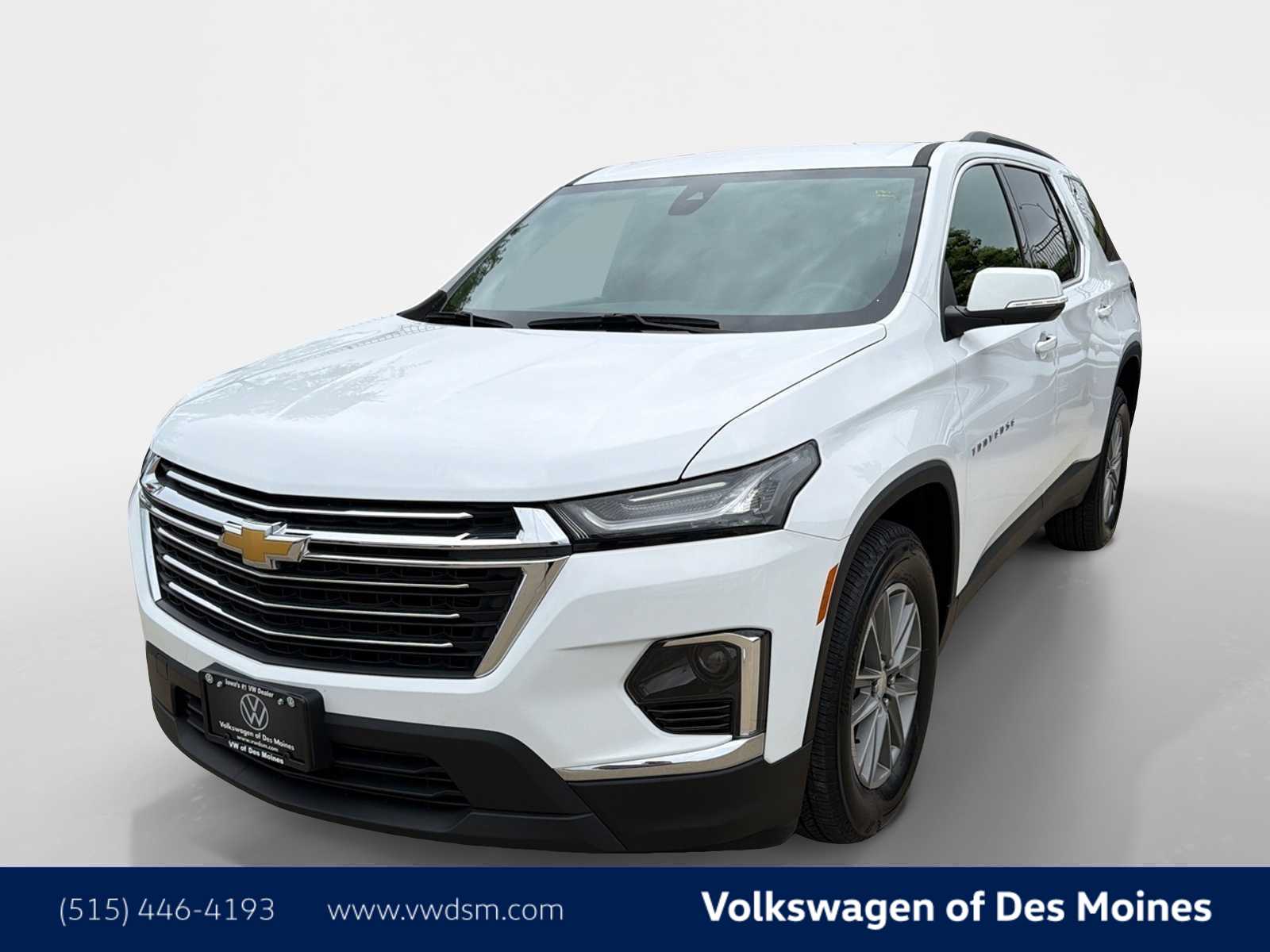 Summit White 2023 Chevrolet Traverse LT Cloth AWD SUV / Crossover Four-Wheel Drive 9-Speed Automatic