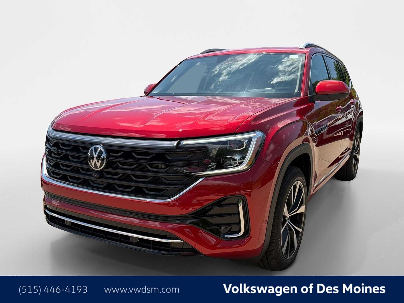 Blue 2025 Volkswagen Atlas SEL Premium R-Line 4Motion SUV / Crossover All-Wheel Drive 8-Speed Automatic