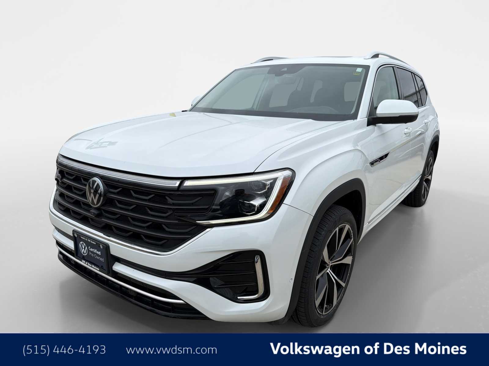 Opal White Pearl 2024 Volkswagen Atlas SEL Premium R-Line 4Motion AWD SUV / Crossover All-Wheel Drive 8-Speed Automatic