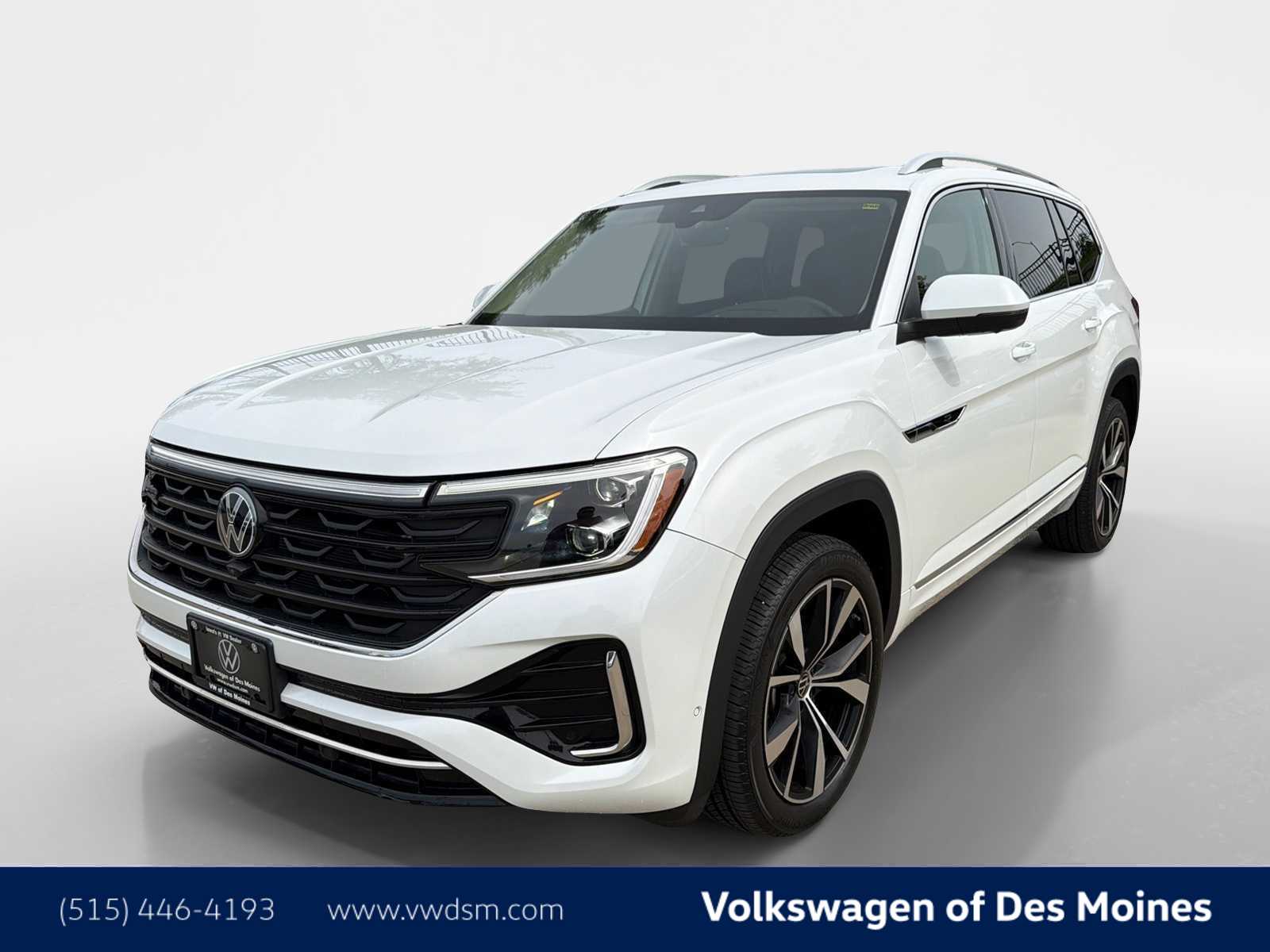 Opal White Pearl 2024 Volkswagen Atlas SEL Premium R-Line 4Motion SUV / Crossover All-Wheel Drive 8-Speed Automatic