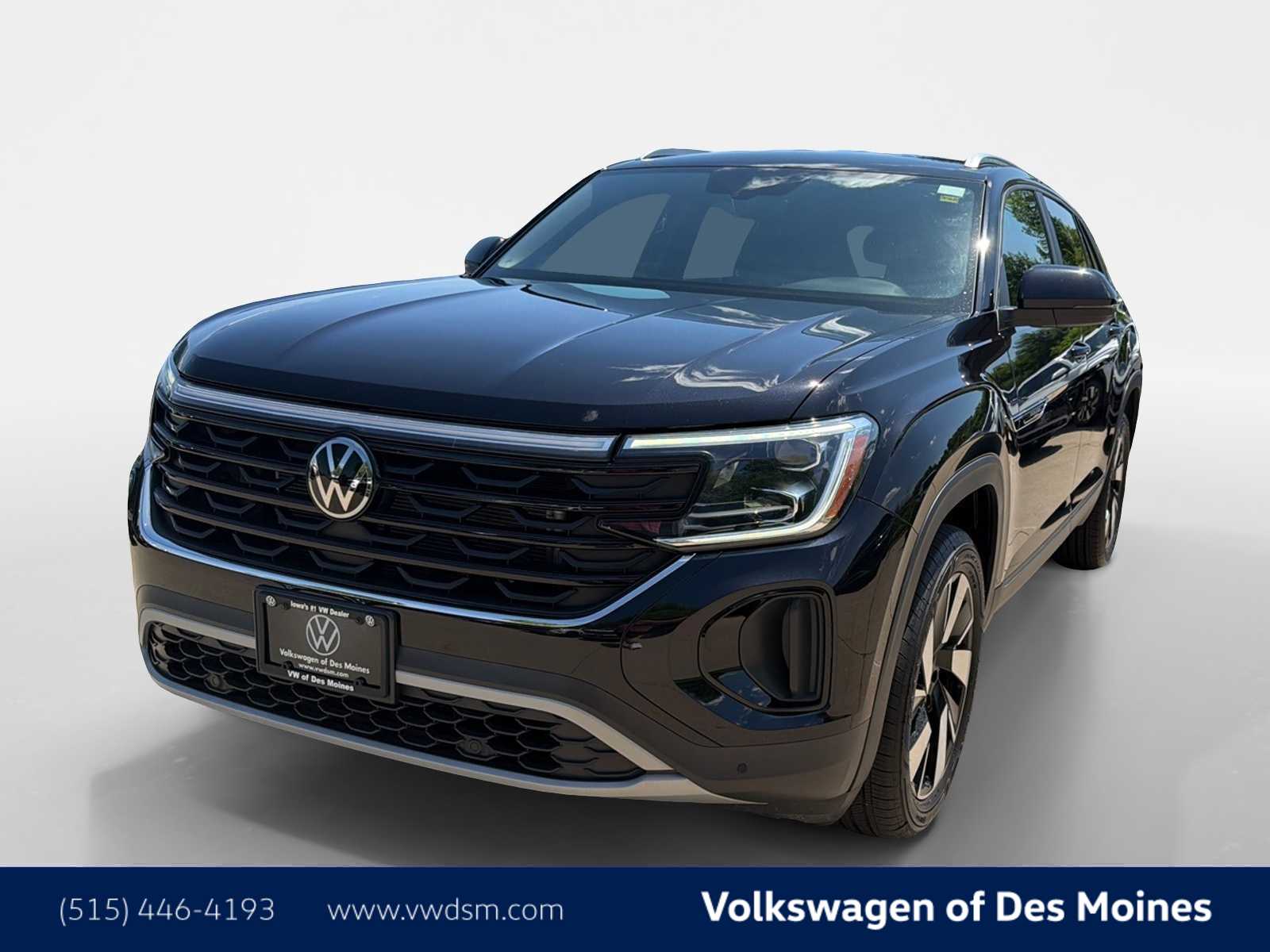 Black 2024 Volkswagen Atlas Cross Sport SE 4Motion with Technology SUV / Crossover All-Wheel Drive 8-Speed Automatic