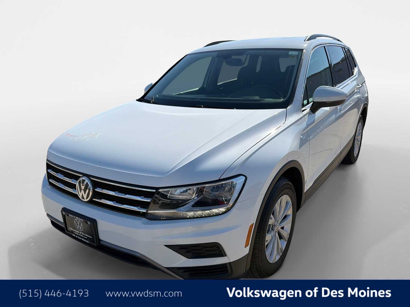 Pure White 2019 Volkswagen Tiguan SE 4Motion SUV / Crossover All-Wheel Drive 8-Speed Automatic