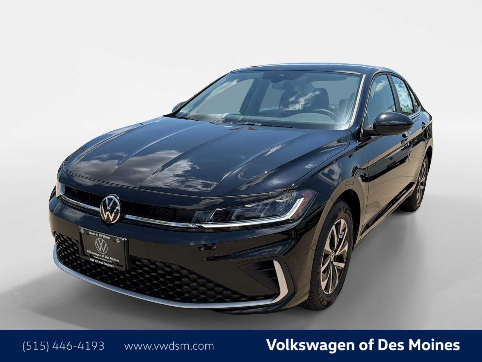 Deep Black Pearl 2026 Volkswagen Jetta Sedan Front-Wheel Drive 8-Speed Automatic