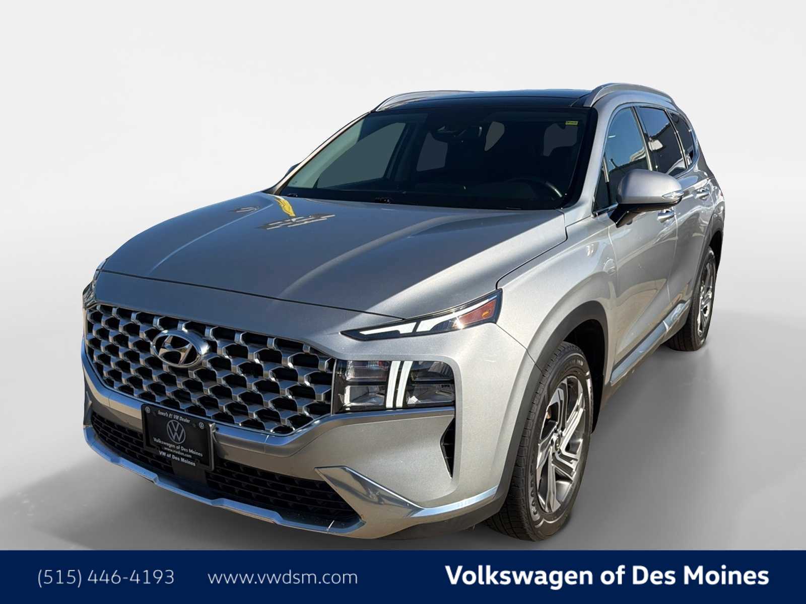 Shimmering Silver 2021 Hyundai Santa Fe SUV / Crossover Front-Wheel Drive 8-Speed Automatic