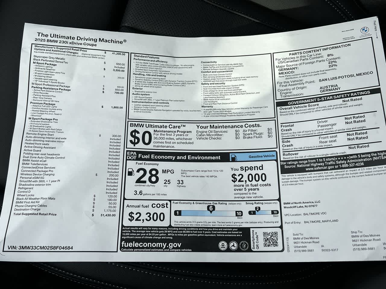 2025 BMW 2 Series 230i xDrive 35