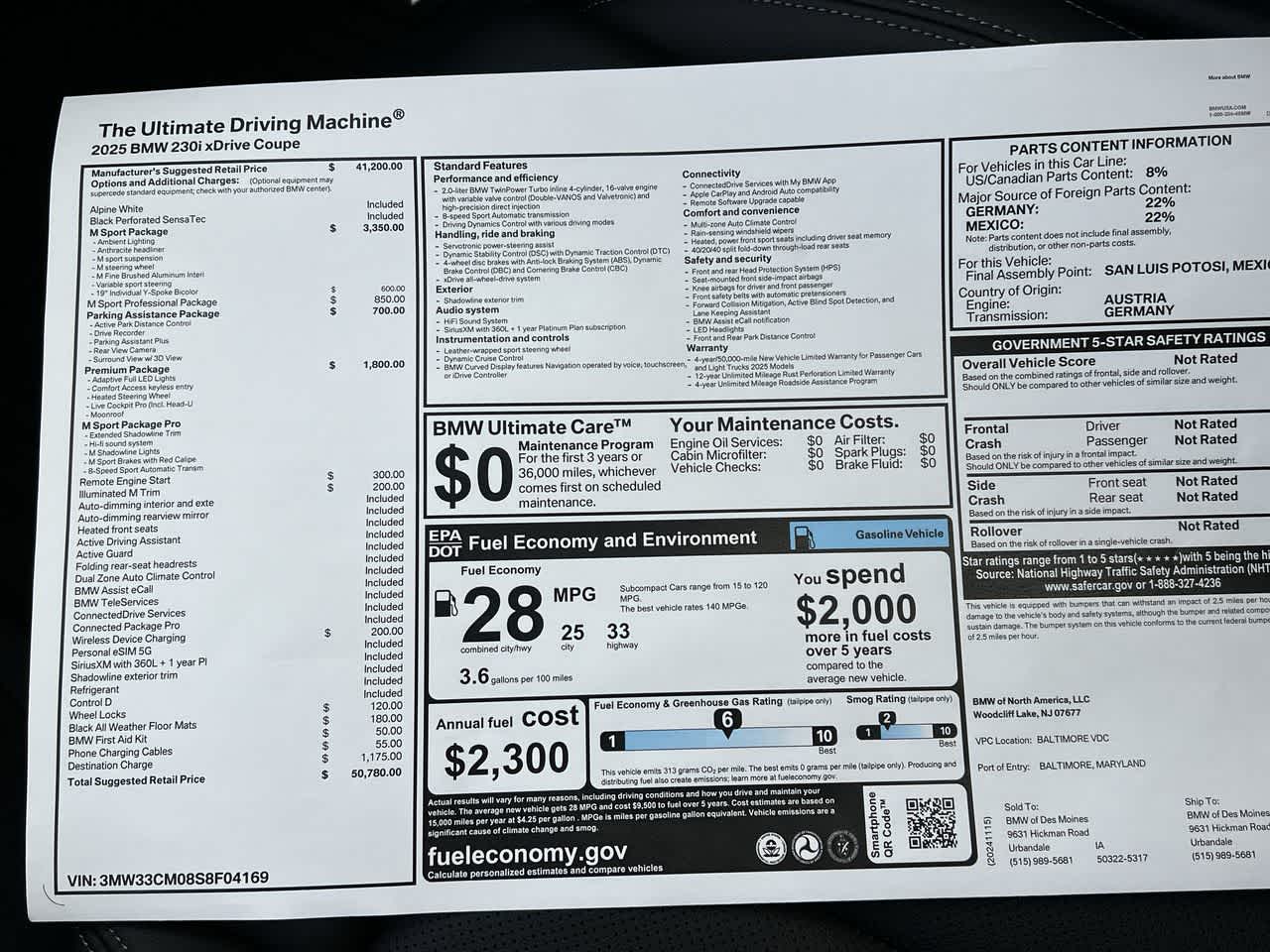 2025 BMW 2 Series 230i xDrive 35