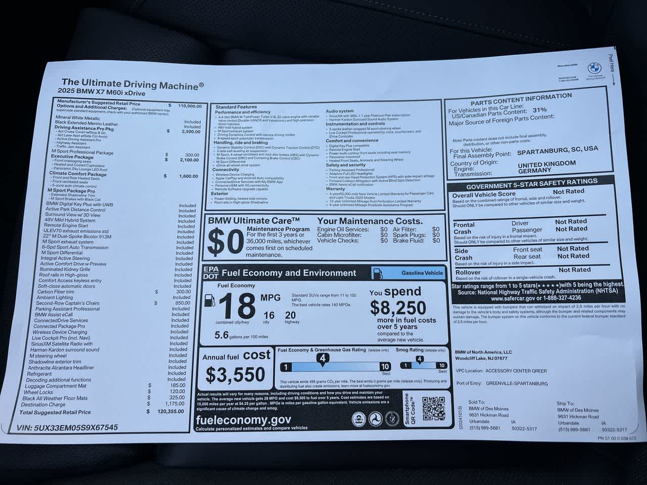 2025 BMW X7 M60i 38