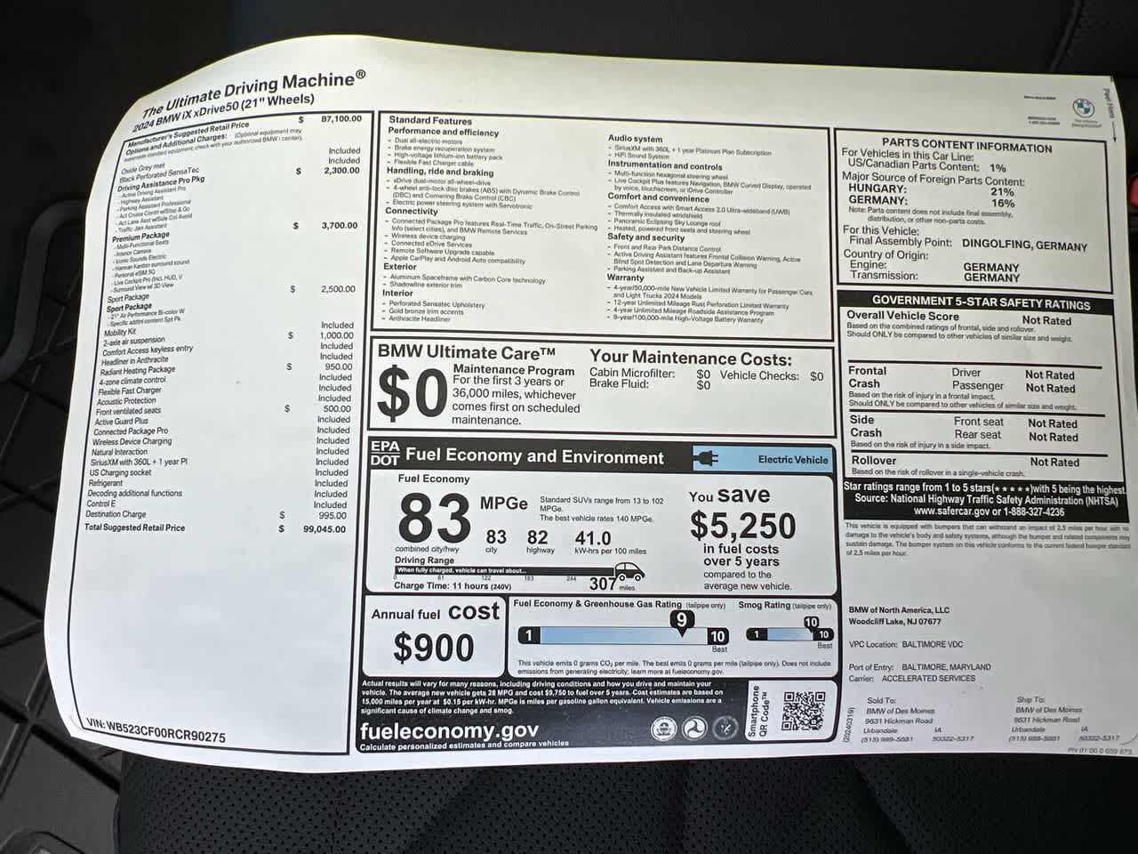 2024 BMW iX xDrive50 37