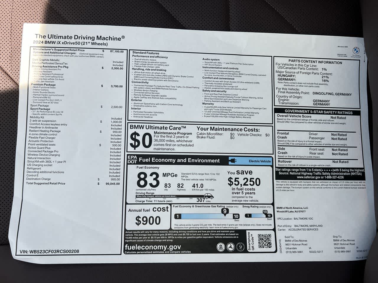 2024 BMW iX xDrive50 37