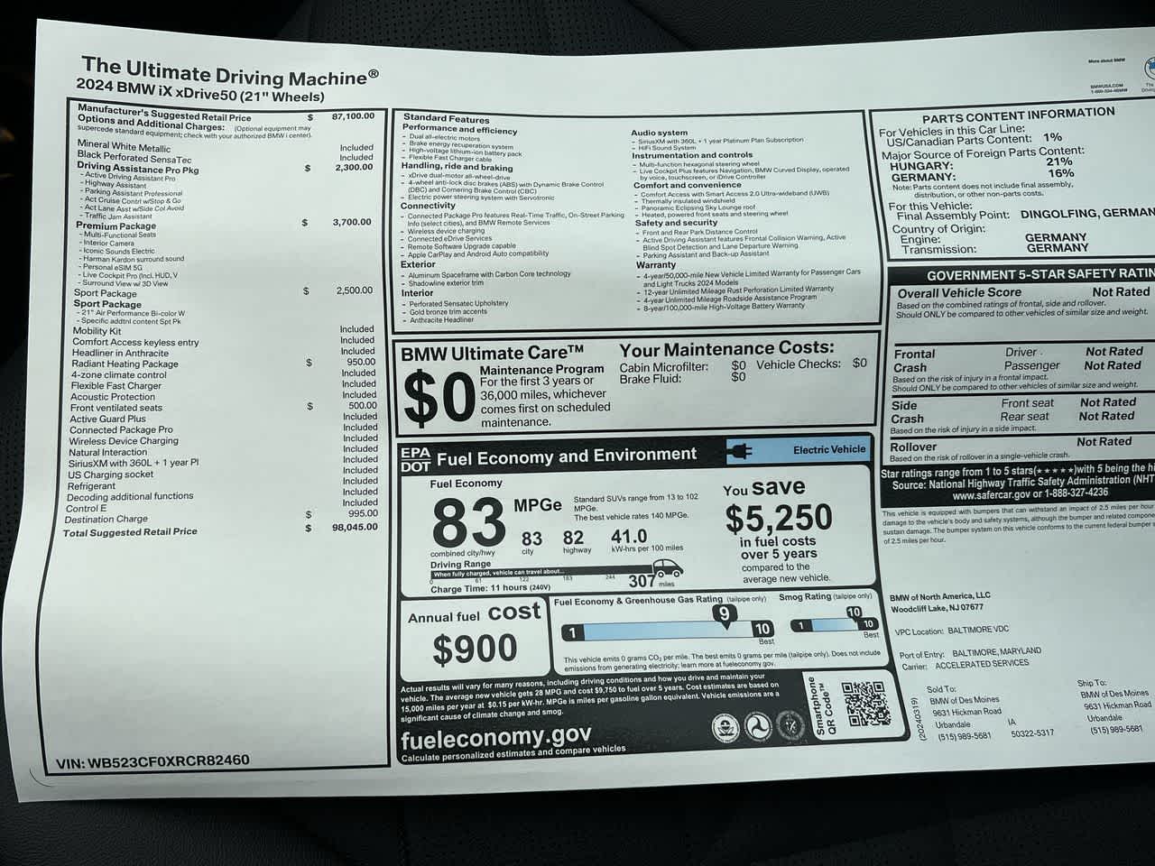 2024 BMW iX xDrive50 37