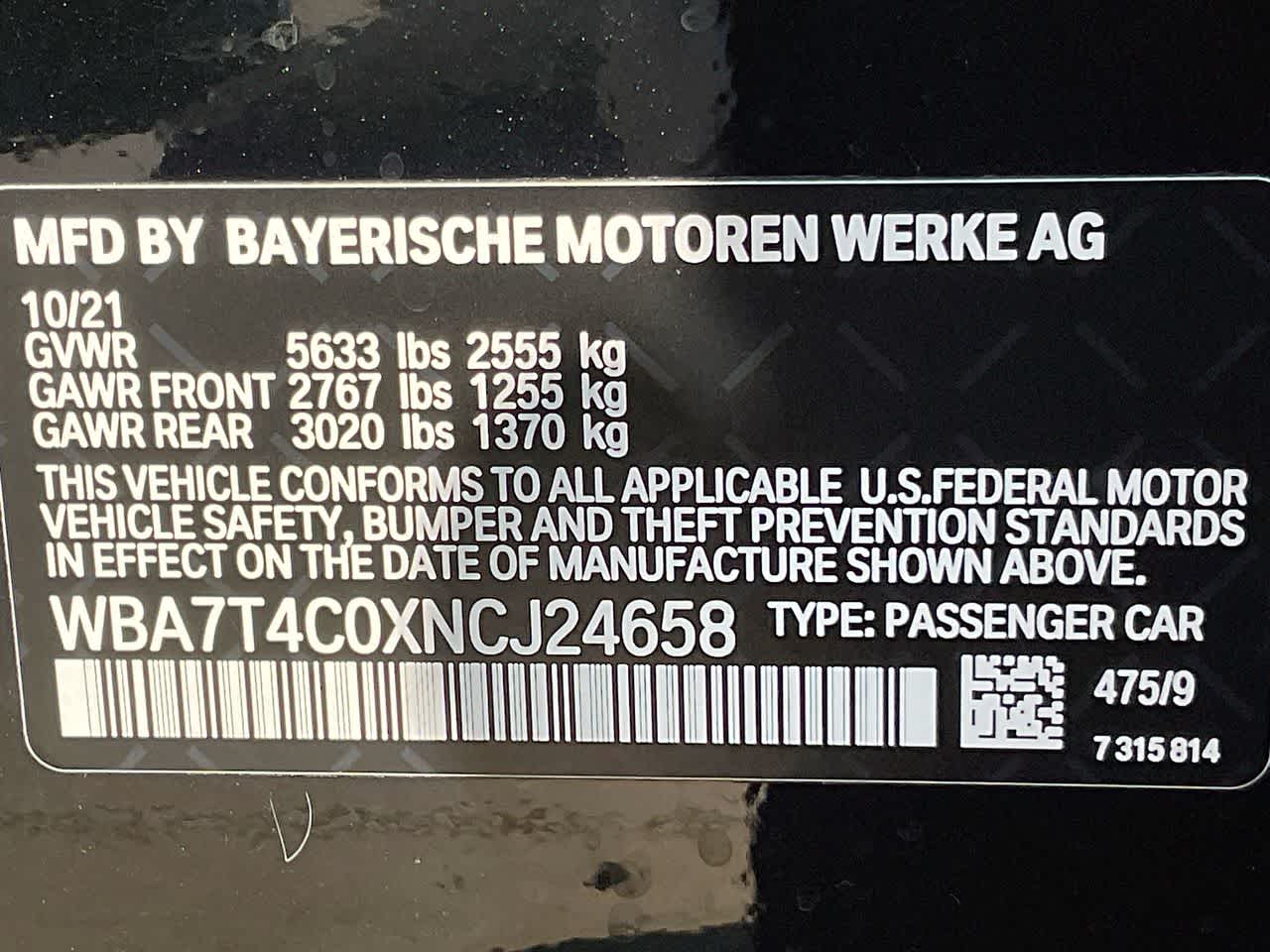 2022 BMW 7 Series 740i xDrive 37