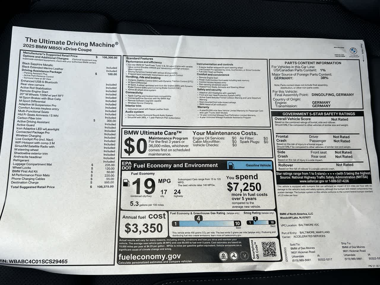 2025 BMW 8 Series M850i xDrive 31