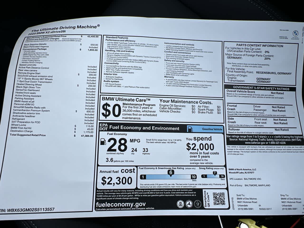 2025 BMW X2 xDrive28i 36