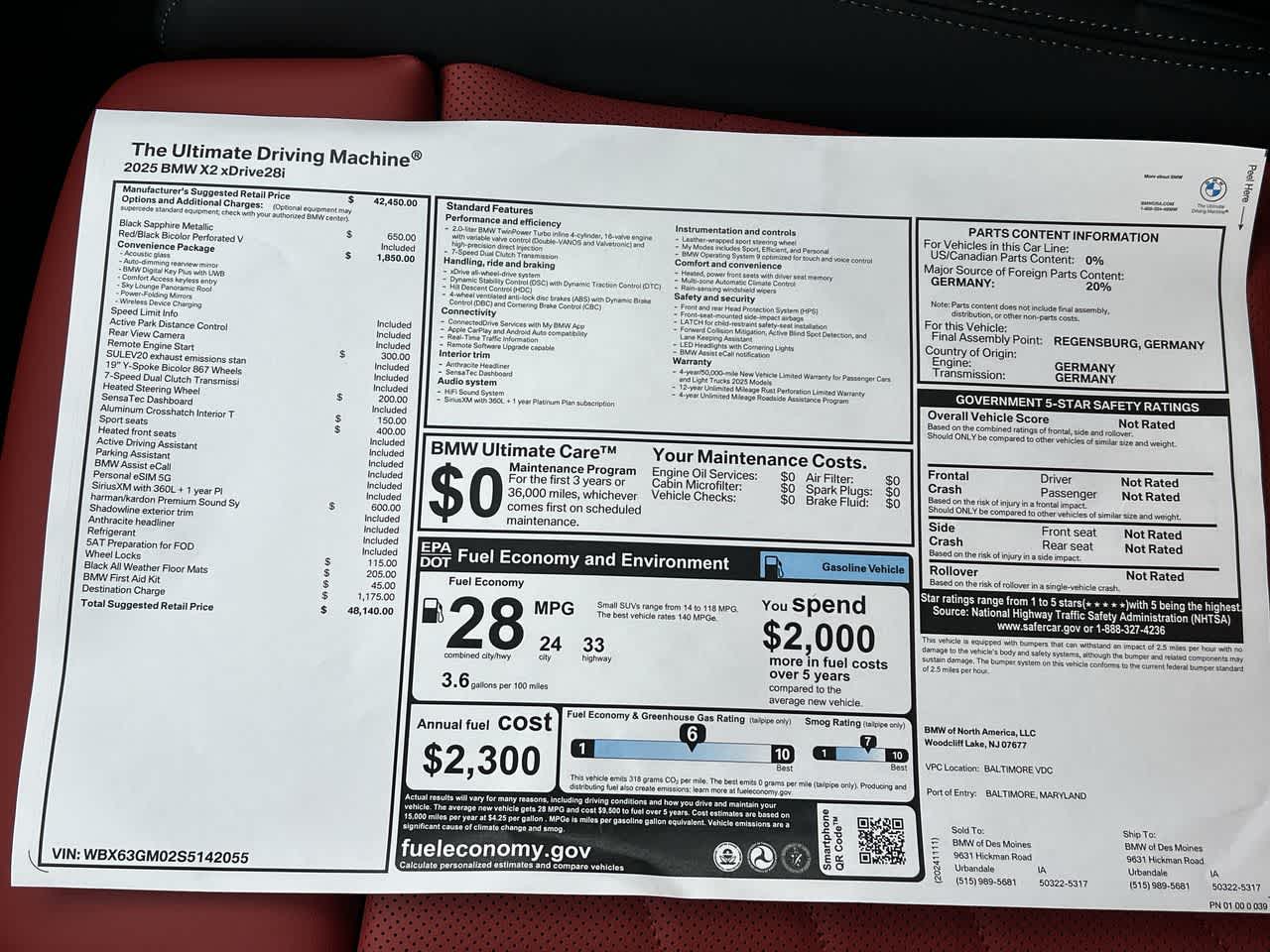 2025 BMW X2 xDrive28i 36