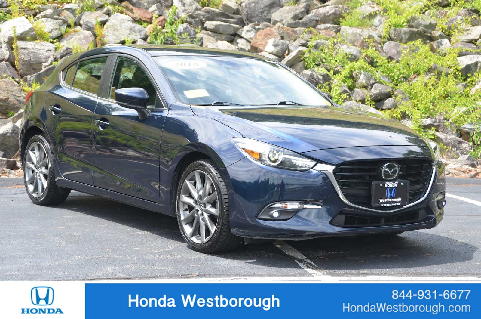 Deep Crystal Blue Mica 2018 Mazda MAZDA3 Hatchback Front-Wheel Drive Manual
