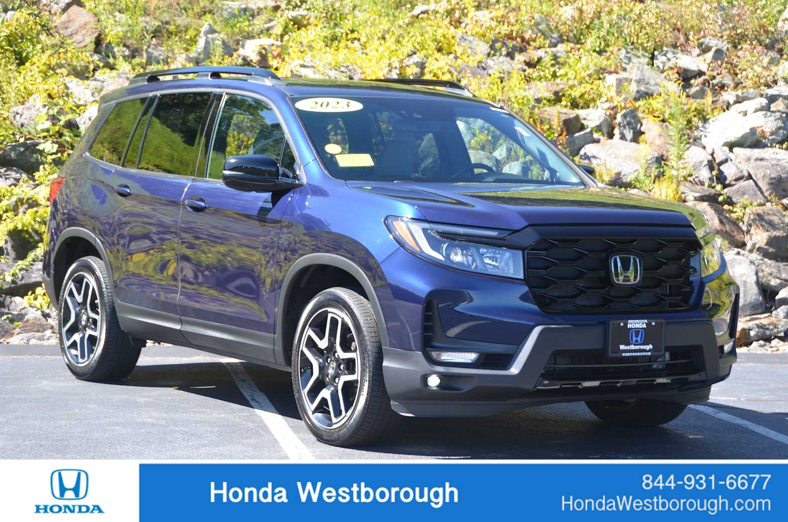 Black (Obsidian Blue Pearl) 2023 Honda Passport SUV / Crossover All-Wheel Drive 9-Speed Automatic