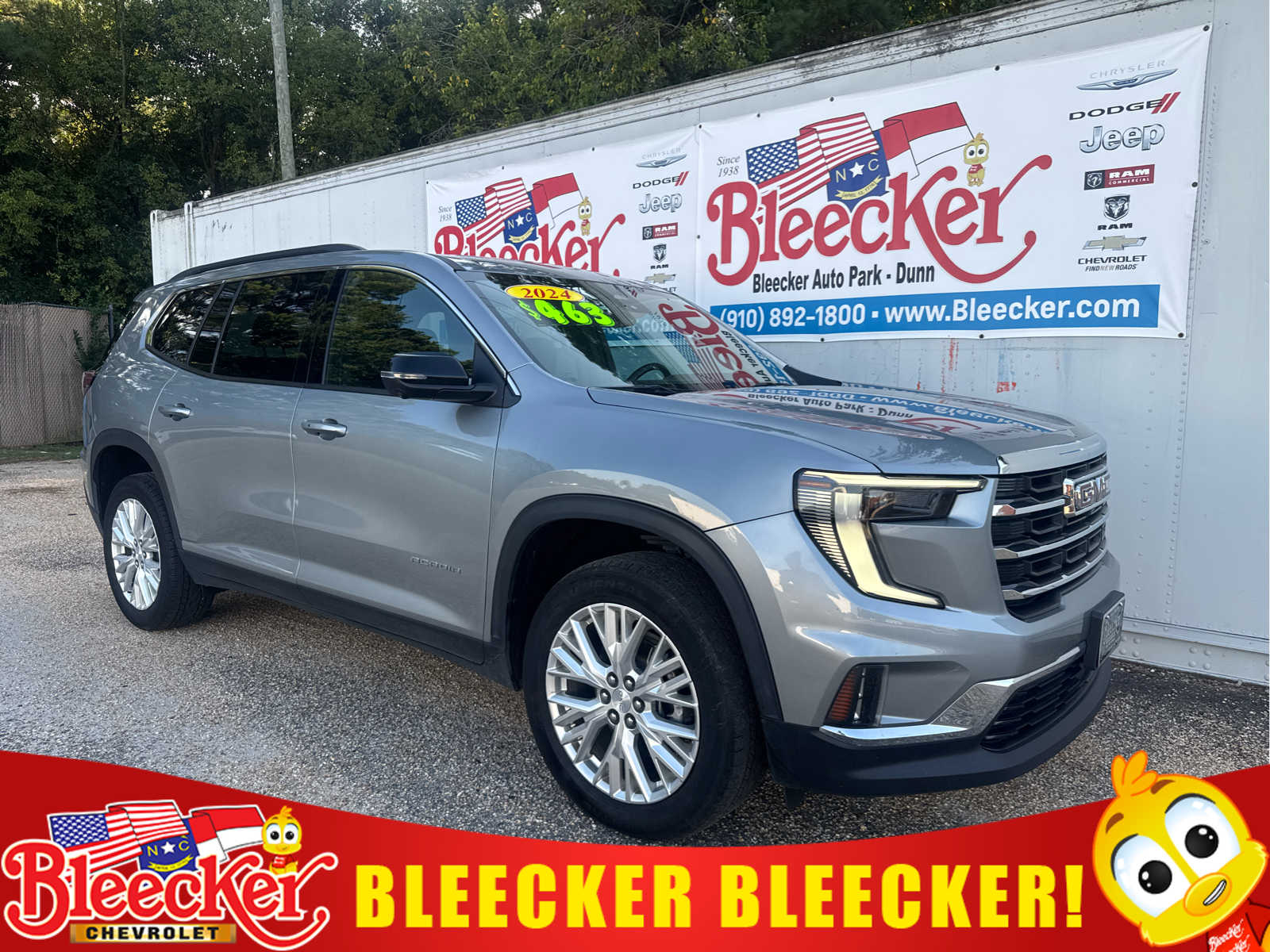 Sterling Metallic 2024 GMC Acadia SUV / Crossover Four-Wheel Drive 8-Speed Automatic