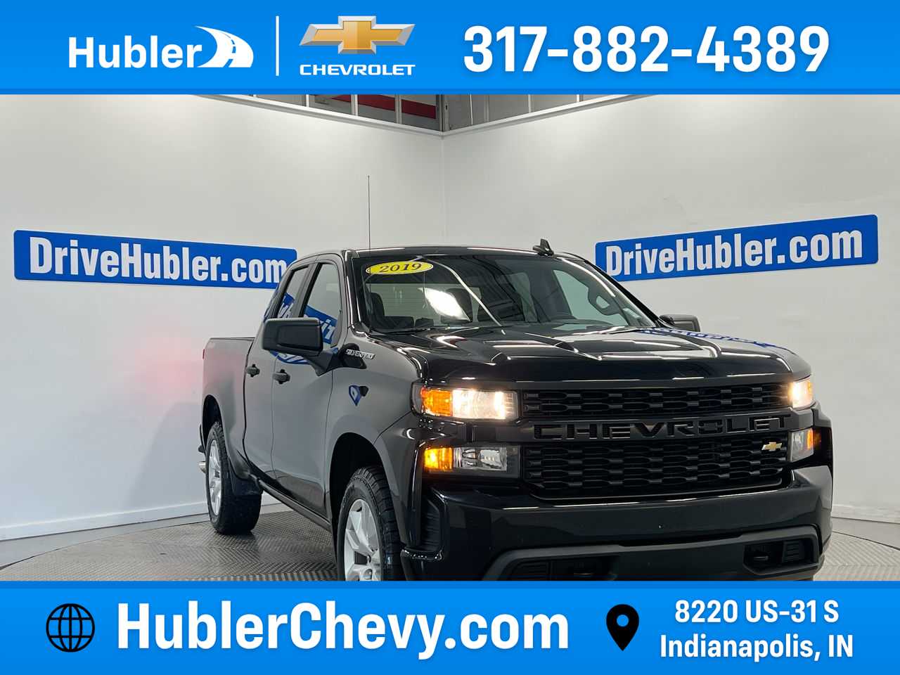 Black 2019 Chevrolet Silverado 1500 Pickup Truck Four-Wheel Drive 6-Speed Automatic