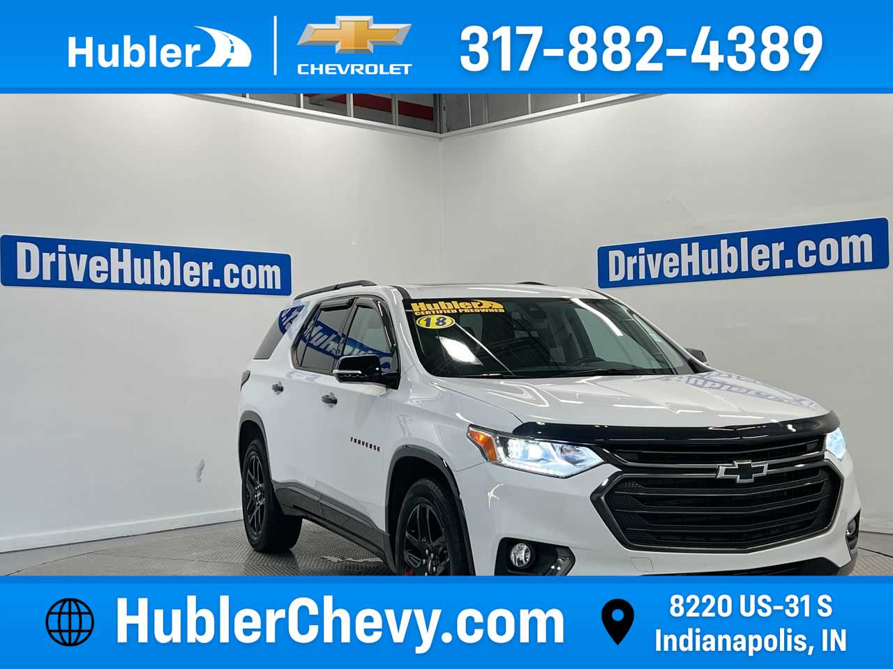 Summit White 2018 Chevrolet Traverse SUV / Crossover Four-Wheel Drive 9-Speed Automatic