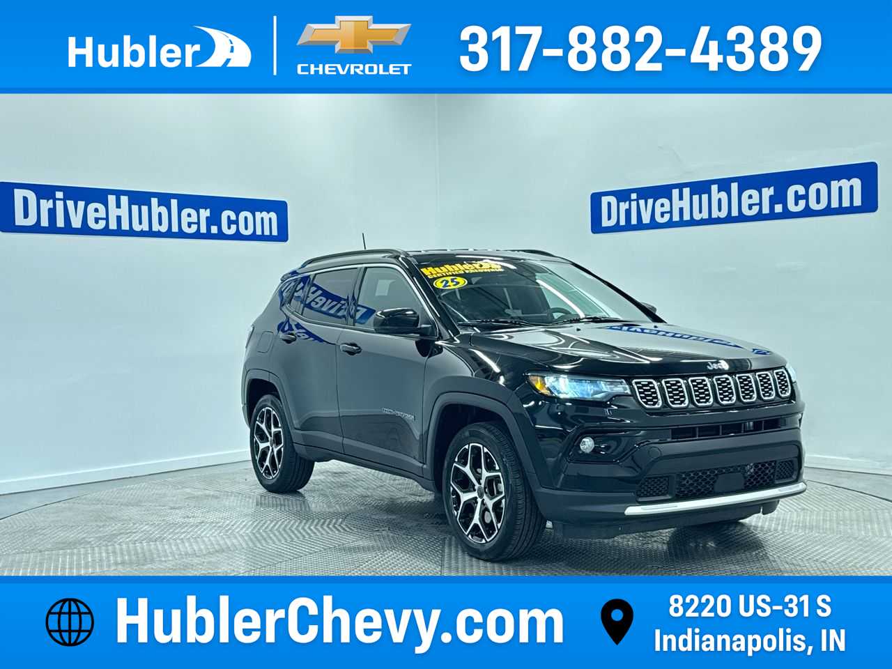 Diamond Black Crystal Pearlcoat 2025 Jeep Compass Limited 4WD SUV / Crossover Four-Wheel Drive 8-Speed Automatic