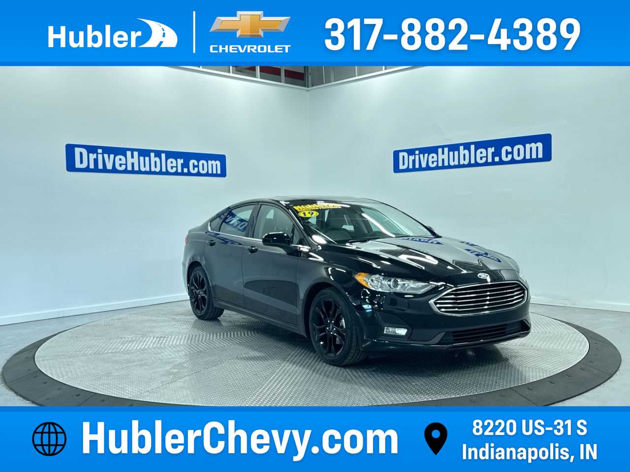 Agate Black 2019 Ford Fusion SE Sedan Front-Wheel Drive 6-Speed Automatic