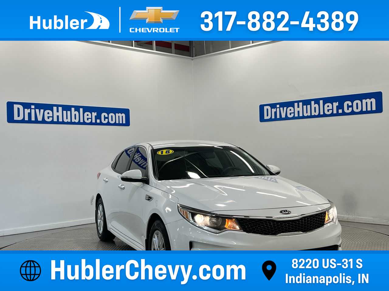 Snow White Pearl 2018 Kia Optima Sedan Front-Wheel Drive 6-Speed Automatic