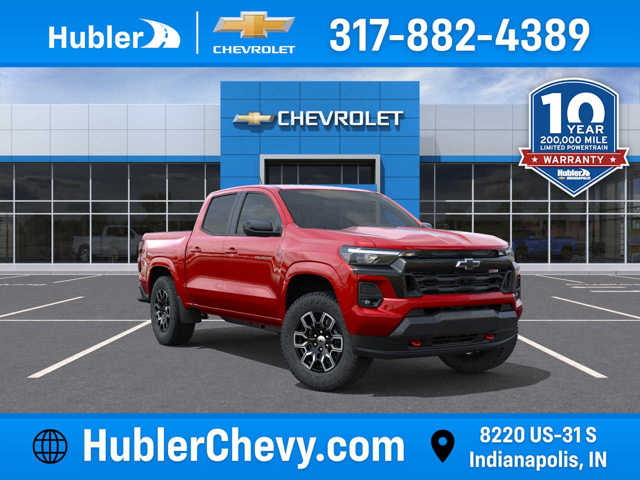 Radiant Red Tintcoat 2026 Chevrolet Colorado Pickup Truck Four-Wheel Drive 8-Speed Automatic