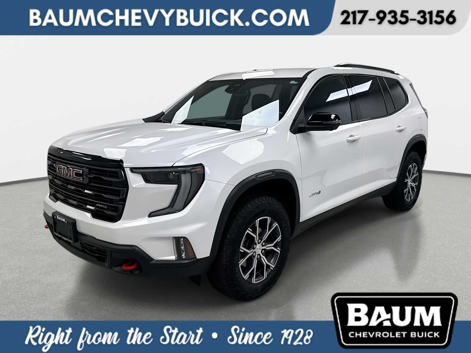 White Frost Tricoat 2024 GMC Acadia AT4 AWD SUV / Crossover Four-Wheel Drive 8-Speed Automatic