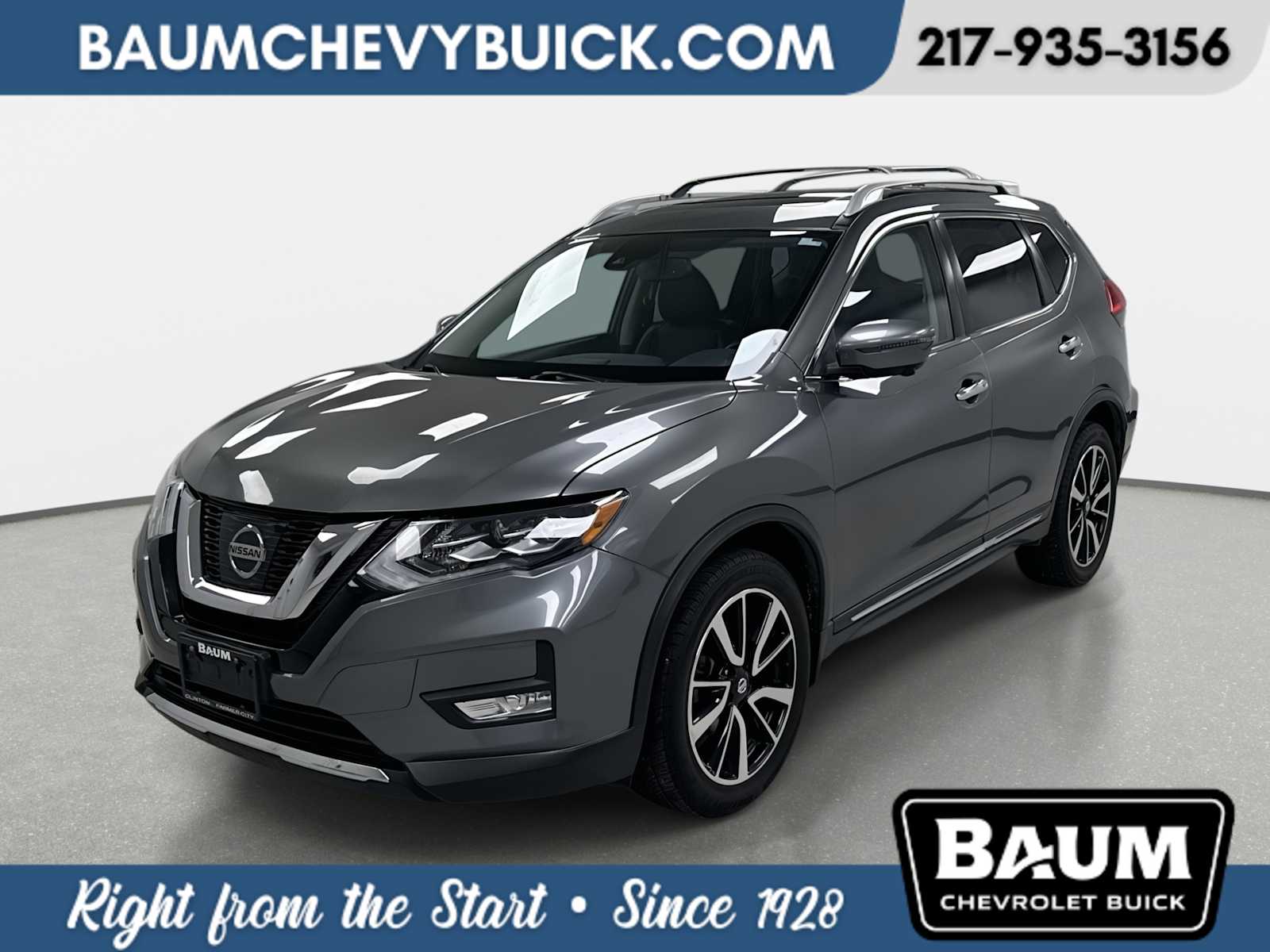 Gray (Gun Metallic) 2017 Nissan Rogue SL AWD SUV / Crossover All-Wheel Drive Continuously Variable Transmission