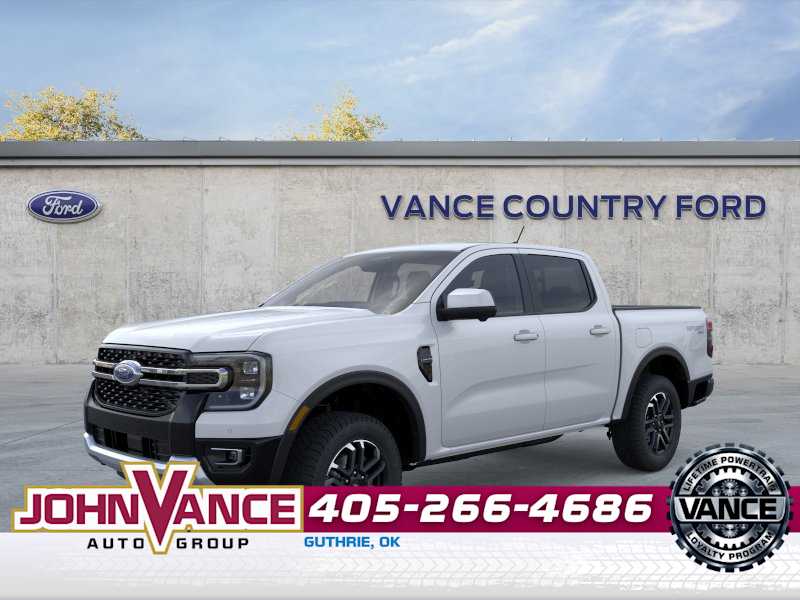 Oxford White 2026 Ford Ranger Lariat SuperCrew 4WD Pickup Truck Four-Wheel Drive Automatic
