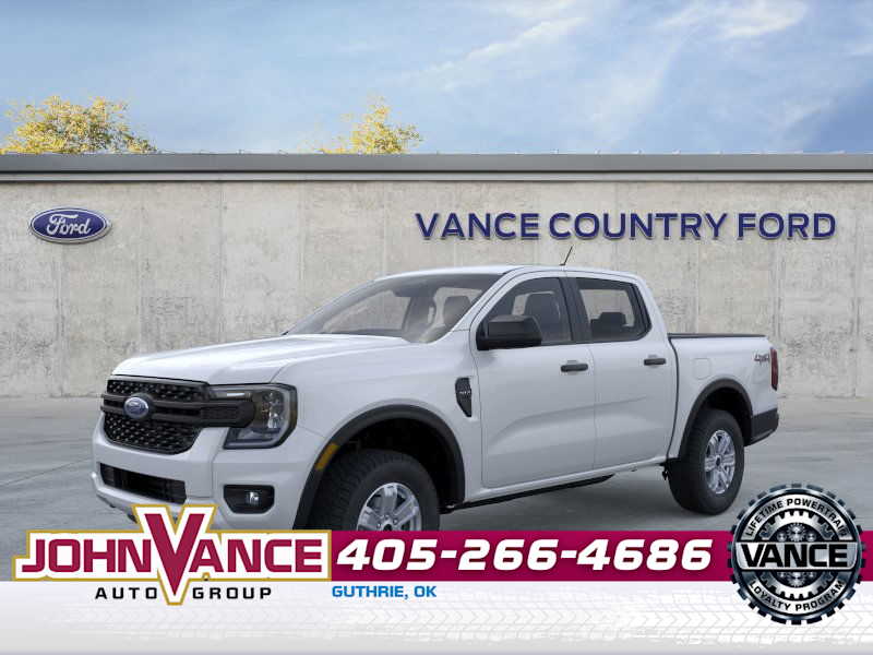 Oxford White 2026 Ford Ranger XL SuperCrew 4WD Pickup Truck Four-Wheel Drive Automatic