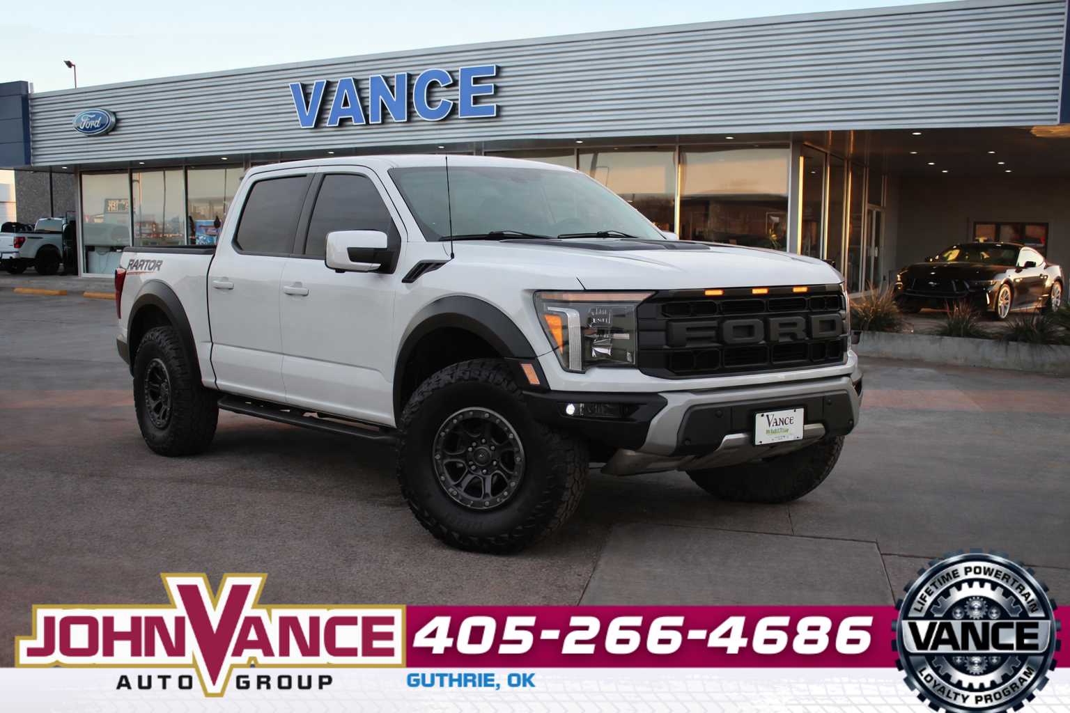 Oxford White 2024 Ford F-150 Raptor SuperCrew 4WD Pickup Truck Four-Wheel Drive Automatic
