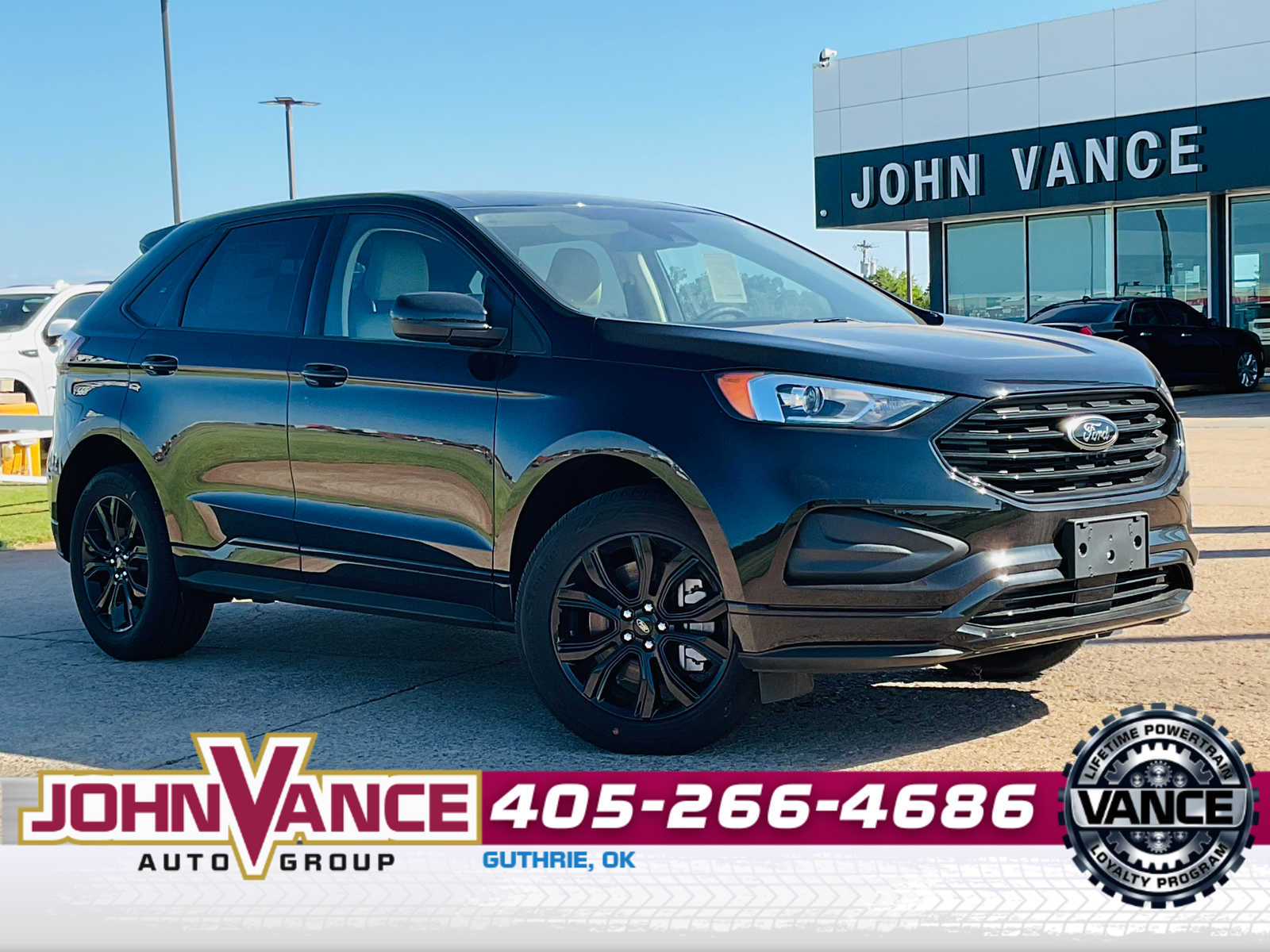 Agate Black Metallic 2024 Ford Edge SE AWD SUV / Crossover All-Wheel Drive 8-Speed Automatic