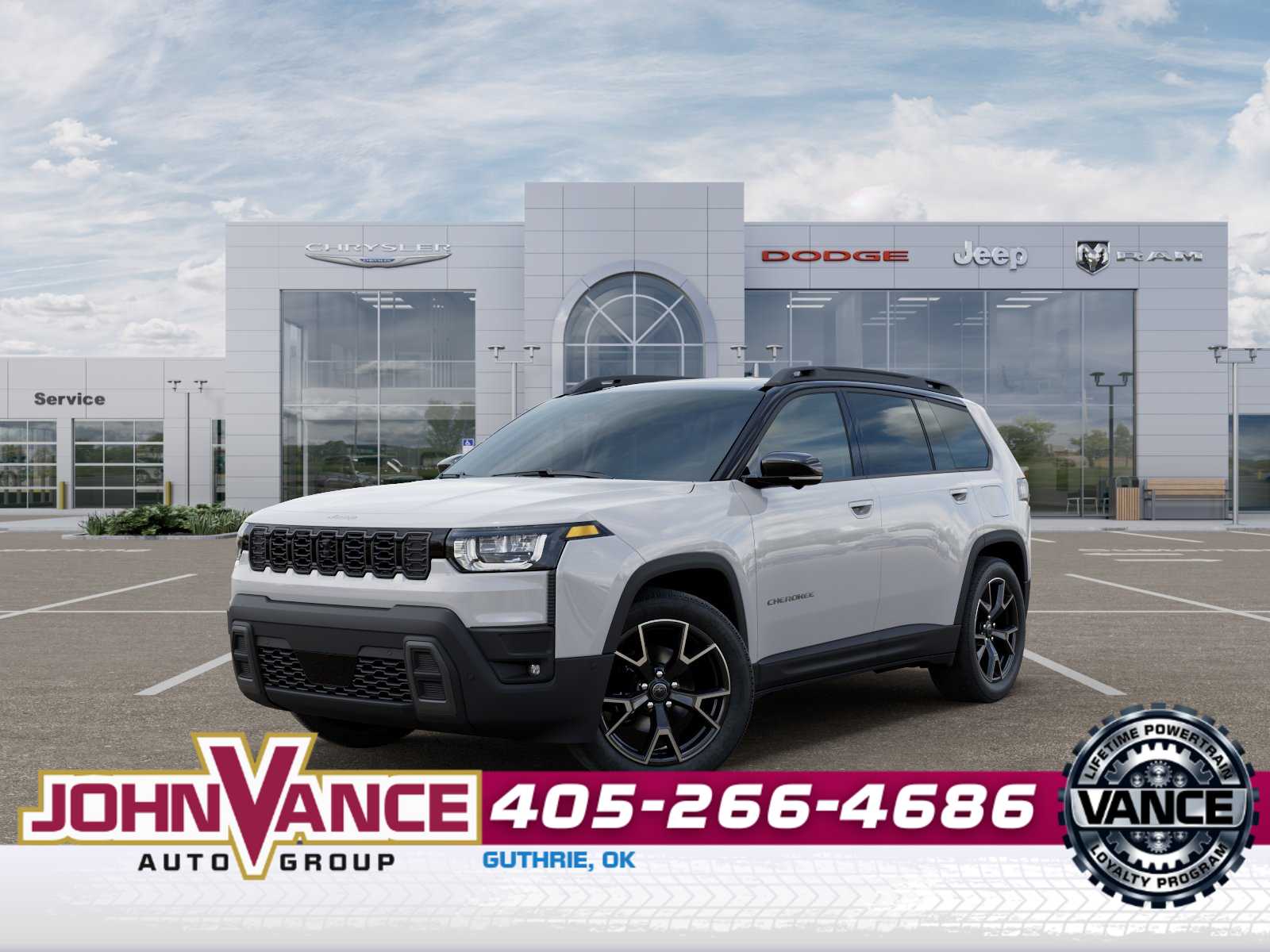 Bright White Clearcoat 2026 Jeep Cherokee Overland 4WD SUV / Crossover Four-Wheel Drive Continuously Variable Transmission