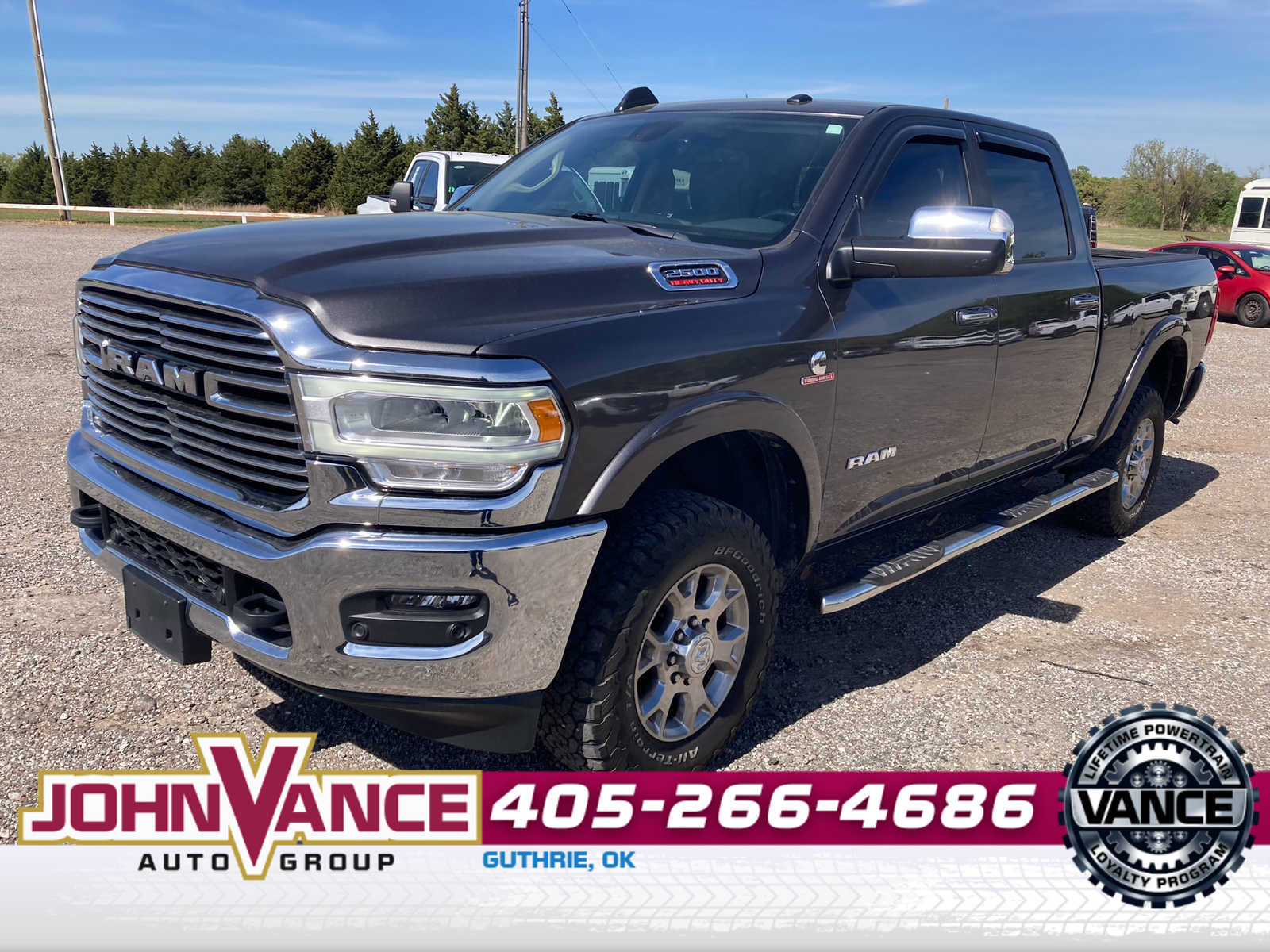 Gray (Granite Crystal Metallic Clearcoat) 2021 RAM 2500 Laramie Crew Cab 4WD Pickup Truck Four-Wheel Drive 6-Speed Automatic