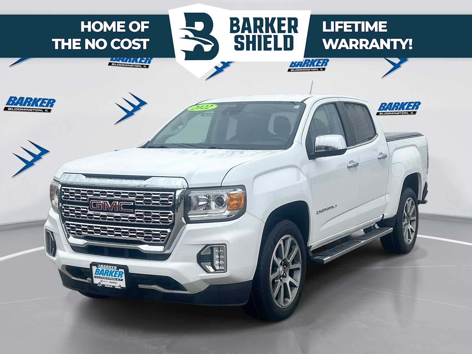 Summit White 2022 GMC Canyon Denali Crew Cab 4WD Pickup Truck Four-Wheel Drive 8-Speed Automatic