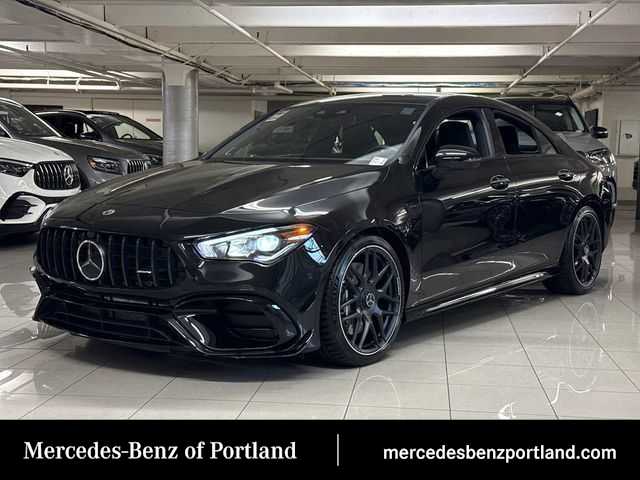 Cosmos Black Metallic 2022 Mercedes-Benz CLA Coupe All-Wheel Drive 8-Speed Automatic