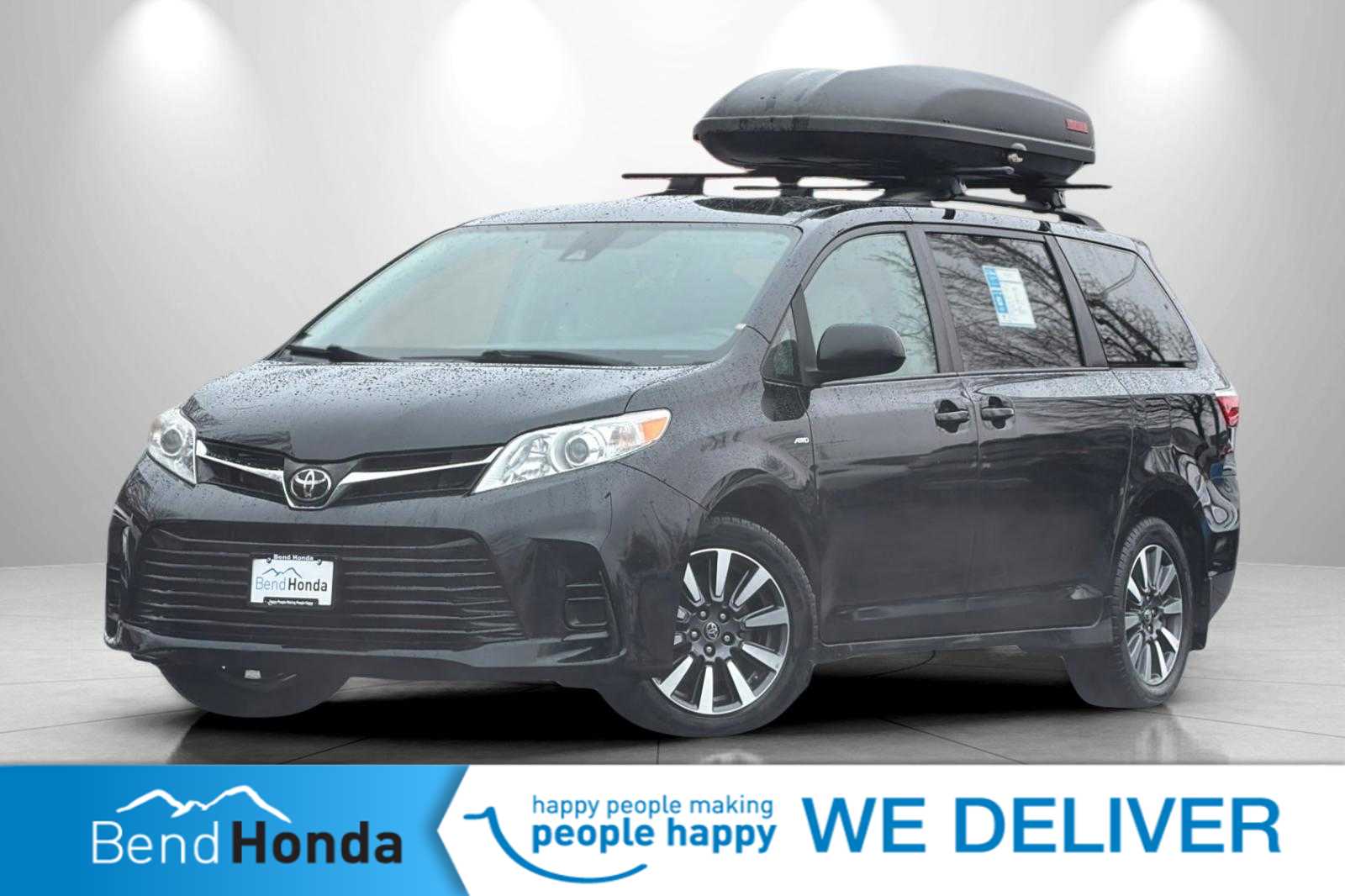 Black 2019 Toyota Sienna LE 7-Passenger AWD Minivan All-Wheel Drive 8-Speed Automatic