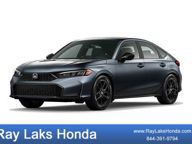 Meteorite Gray Metallic 2026 Honda Civic Hybrid Hatchback Front-Wheel Drive Continuously Variable Transmission