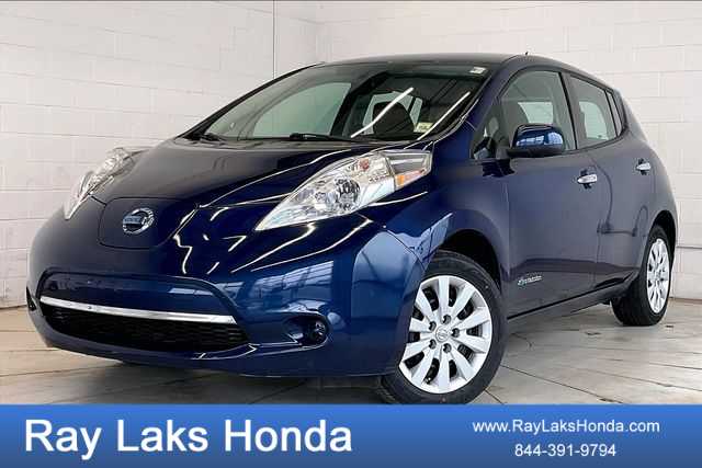 Deep Blue Pearl 2017 Nissan LEAF S Hatchback Front-Wheel Drive 1-Speed Automatic