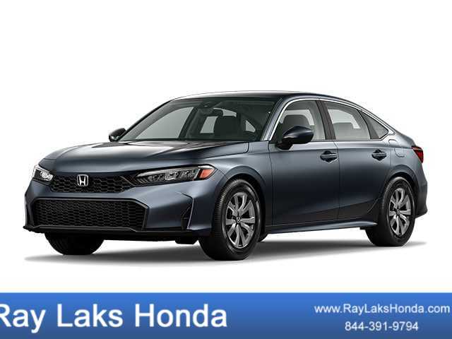 Meteorite Gray Metallic 2026 Honda Civic Sedan Front-Wheel Drive Continuously Variable Transmission
