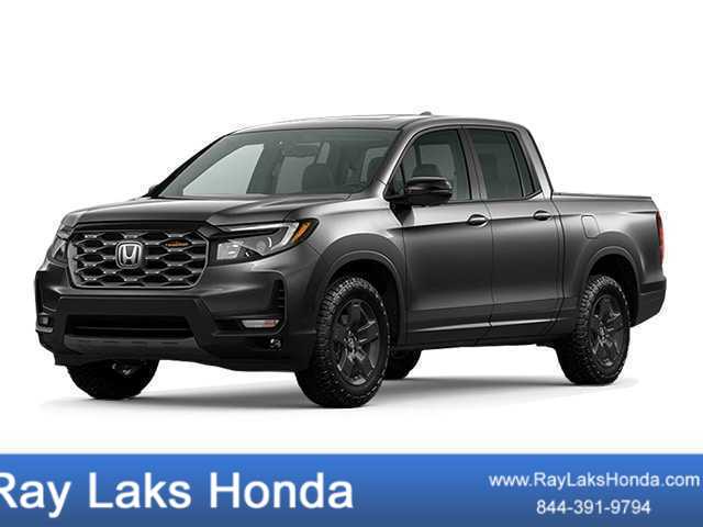 Gray (Modern Steel Metallic) 2026 Honda Ridgeline Pickup Truck All-Wheel Drive 9-Speed Automatic